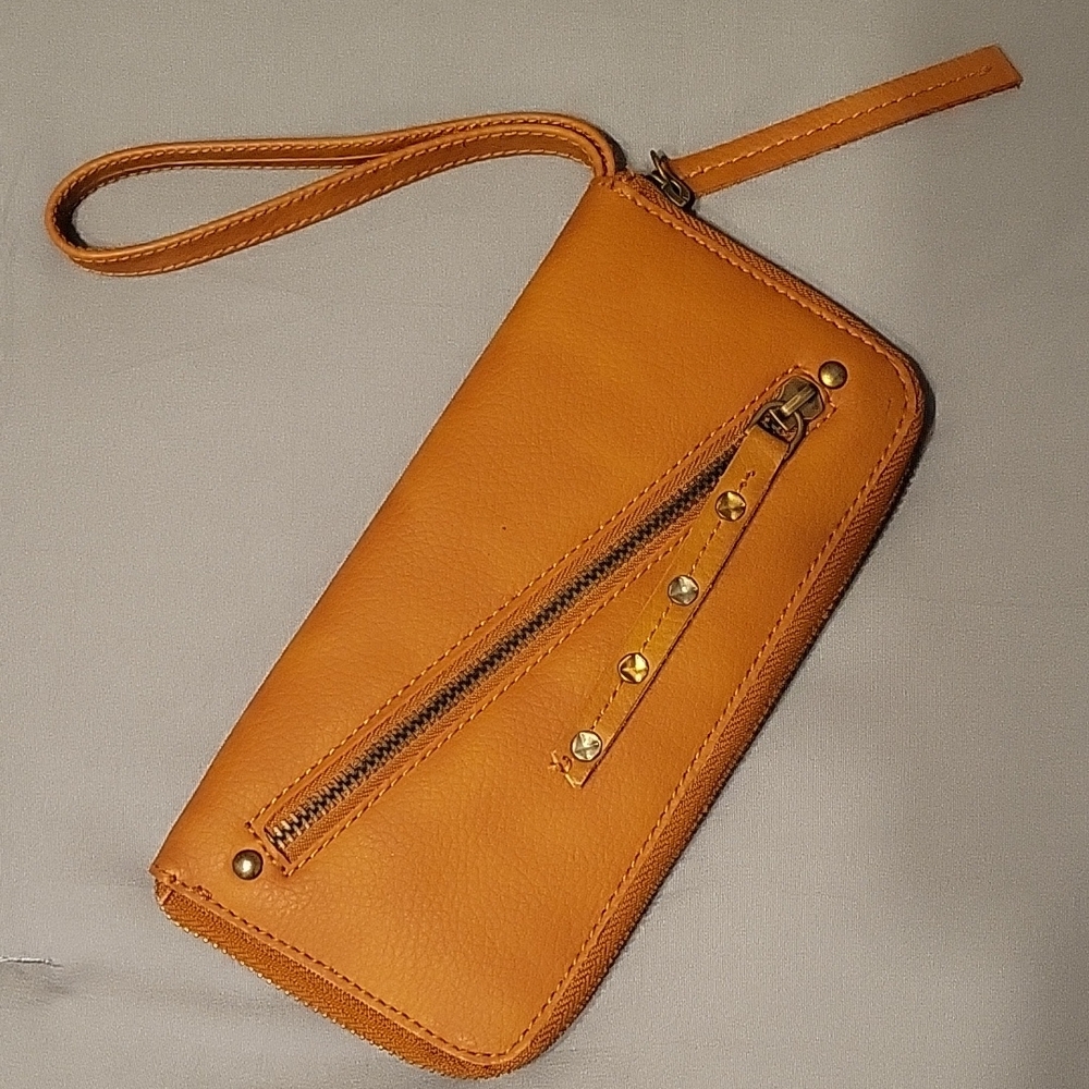 Free People Vegan Faux Leather Wristlet